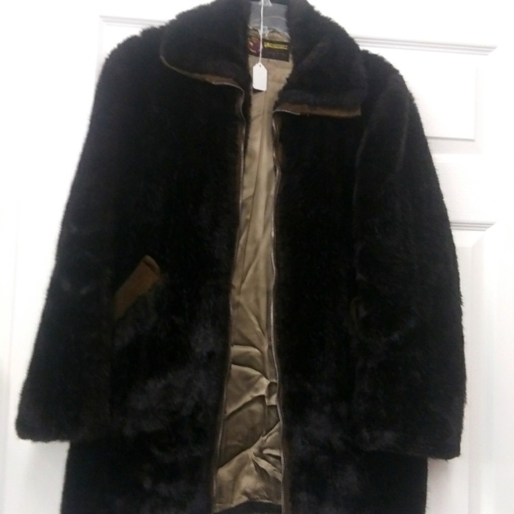 GEC Sport Vintage Fur Coat w/Zipper Closure